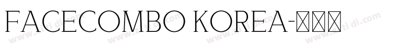FACECOMBO KOREA字体转换
